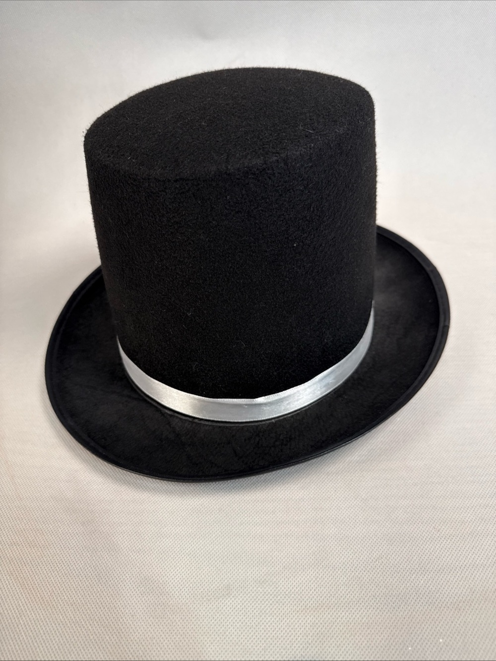 Black Felt Top Trimmed Hat Costume Magician Victorian Dickens Steampunk Prop